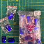 CLOSEOUT! Cobalt Blue Acrylic Stones (sold per pack), A44