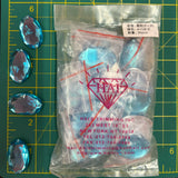 CLOSEOUT! Turquoise Acrylic Stones (sold per pack), A10