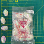 CLOSEOUT! Antique White AB Acrylic Stones (sold per pack), A50