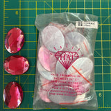 CLOSEOUT! Rose Pink Acrylic Stones (sold per pack), A16