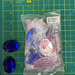 CLOSEOUT! Cobalt Blue Acrylic Stones (sold per pack), A44