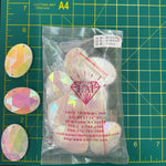 CLOSEOUT! Antique White AB Acrylic Stones (sold per pack), A50