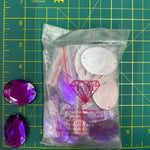 CLOSEOUT! Purple Acrylic Stones (sold per pack), A20