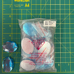 CLOSEOUT! Turquoise Acrylic Stones (sold per pack), A10