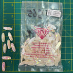 CLOSEOUT! Antique White AB Acrylic Stones (sold per pack), A50