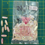 CLOSEOUT! Antique White AB Acrylic Stones (sold per pack), A50