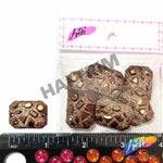 Bronze Metallic Meteorite Textured Stones