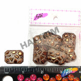 Bronze Metallic Meteorite Textured Stones