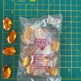 CLOSEOUT! Golden Orange Acrylic Stones (sold per pack), A35