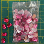 CLOSEOUT! Rose Pink Acrylic Stones (sold per pack), A16