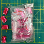 CLOSEOUT! Rose Pink Acrylic Stones (sold per pack), A16