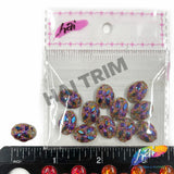 Multicolored Metallic Meteorite Textured Stones