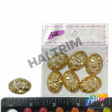 Gold Metallic Meteorite Textured Stones