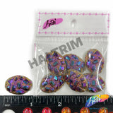 Multicolored Metallic Meteorite Textured Stones