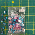 CLOSEOUT! Turquoise Acrylic Stones (sold per pack), A10