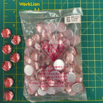 CLOSEOUT! Light Pink Acrylic Stones (sold per pack), A13