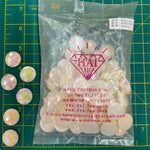 CLOSEOUT! Antique White AB Acrylic Stones (sold per pack), A50