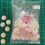 CLOSEOUT! Antique White AB Acrylic Stones (sold per pack), A50