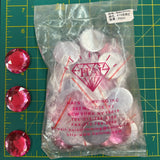 CLOSEOUT! Rose Pink Acrylic Stones (sold per pack), A16