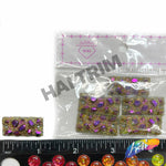 Multicolored Metallic Meteorite Textured Stones