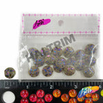 Multicolored Metallic Meteorite Textured Stones