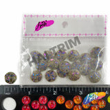 Multicolored Metallic Meteorite Textured Stones