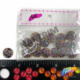 Multicolored Metallic Meteorite Textured Stones