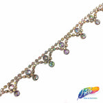 SALE! 3/4" Crystal Iridescent Rhinestone Trim, RT-135