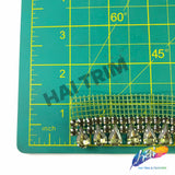SALE! 5/8" Colored Teardrop Rhinestone Trim with Side Mesh Net, QL-141