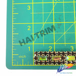 SALE! 5/8" 3-row Colored Rhinestone Trim with Rectangle Stones, QL-147