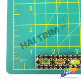 SALE! 5/8" 3-row Colored Rhinestone Trim with Rectangle Stones, QL-147