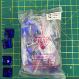 CLOSEOUT! Cobalt Blue Acrylic Stones (sold per pack), A44