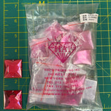 CLOSEOUT! Rose Pink Acrylic Stones (sold per pack), A16