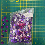 CLOSEOUT! Purple Acrylic Stones (sold per pack), A20