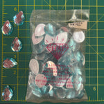 CLOSEOUT! Aqua Acrylic Stones (sold per pack), A29