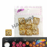 Gold Metallic Meteorite Textured Stones