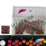 Multicolored Metallic Meteorite Textured Stones