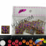 Multicolored Metallic Meteorite Textured Stones