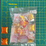 CLOSEOUT! Golden Orange Acrylic Stones (sold per pack), A35