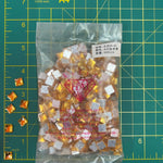 CLOSEOUT! Golden Orange Acrylic Stones (sold per pack), A35