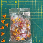 CLOSEOUT! Golden Orange Acrylic Stones (sold per pack), A35