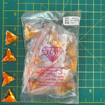 CLOSEOUT! Golden Orange Acrylic Stones (sold per pack), A35