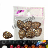 Bronze Metallic Meteorite Textured Stones