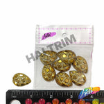 Gold Metallic Meteorite Textured Stones