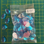 CLOSEOUT! Turquoise Acrylic Stones (sold per pack), A10