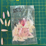 CLOSEOUT! Antique White AB Acrylic Stones (sold per pack), A50