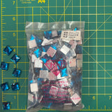 CLOSEOUT! Teal Acrylic Stones (sold per pack), A25